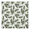 Tropical Leaves Pattern 10" x 10" Cotton Twill Napkin